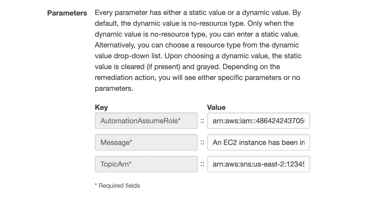 Adding remediation to an AWS Config Rule, step 2