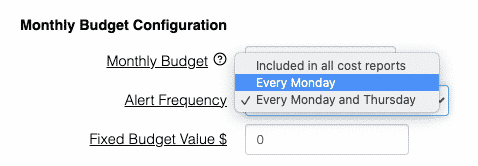 Have Forecast Alerts for your budgets once a week, twice a week or included in all reports