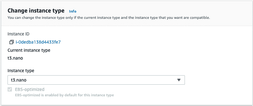 Change EBS-optimized flag