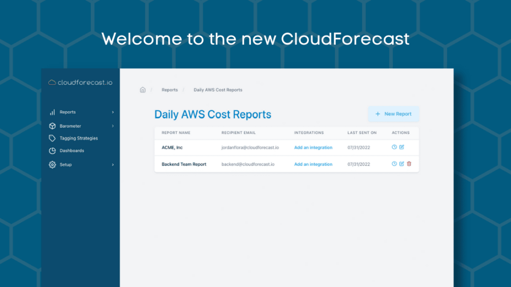 Cloudforecast ui/ux redesign