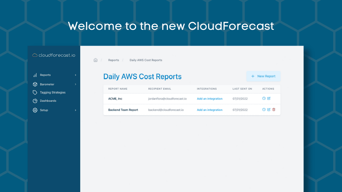 CloudForecast UI/UX Redesign