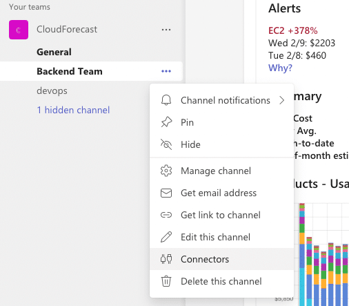 Go to your Microsoft Teams, select a Teams you want