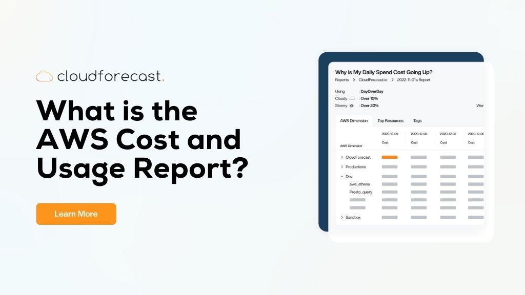 Cost and usage report guide image
