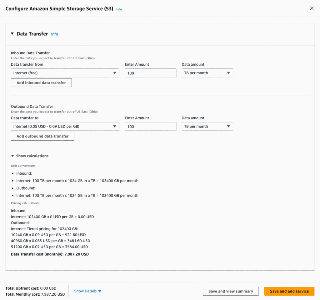 Configure Amazon Simple Storage Service