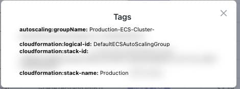 View Tags Button - quickly view the Tag Keys